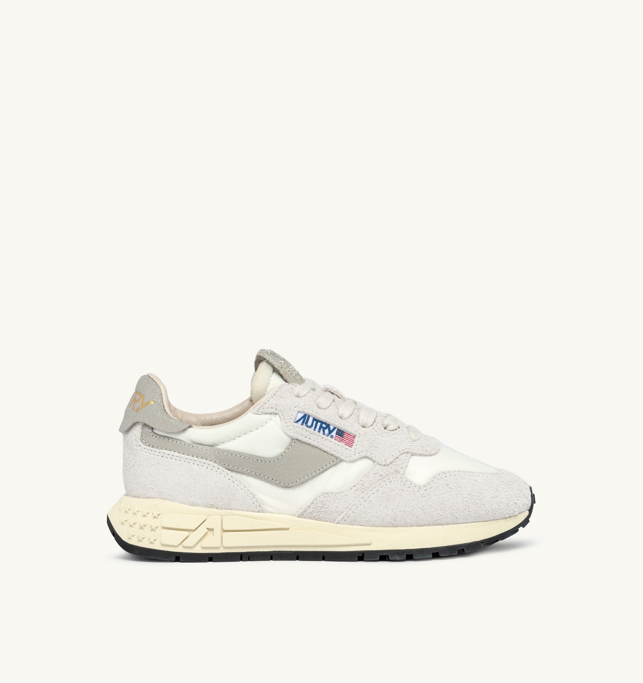 SNEAKERS REELWIND LOW IN NYLON E SUEDE BEIGE