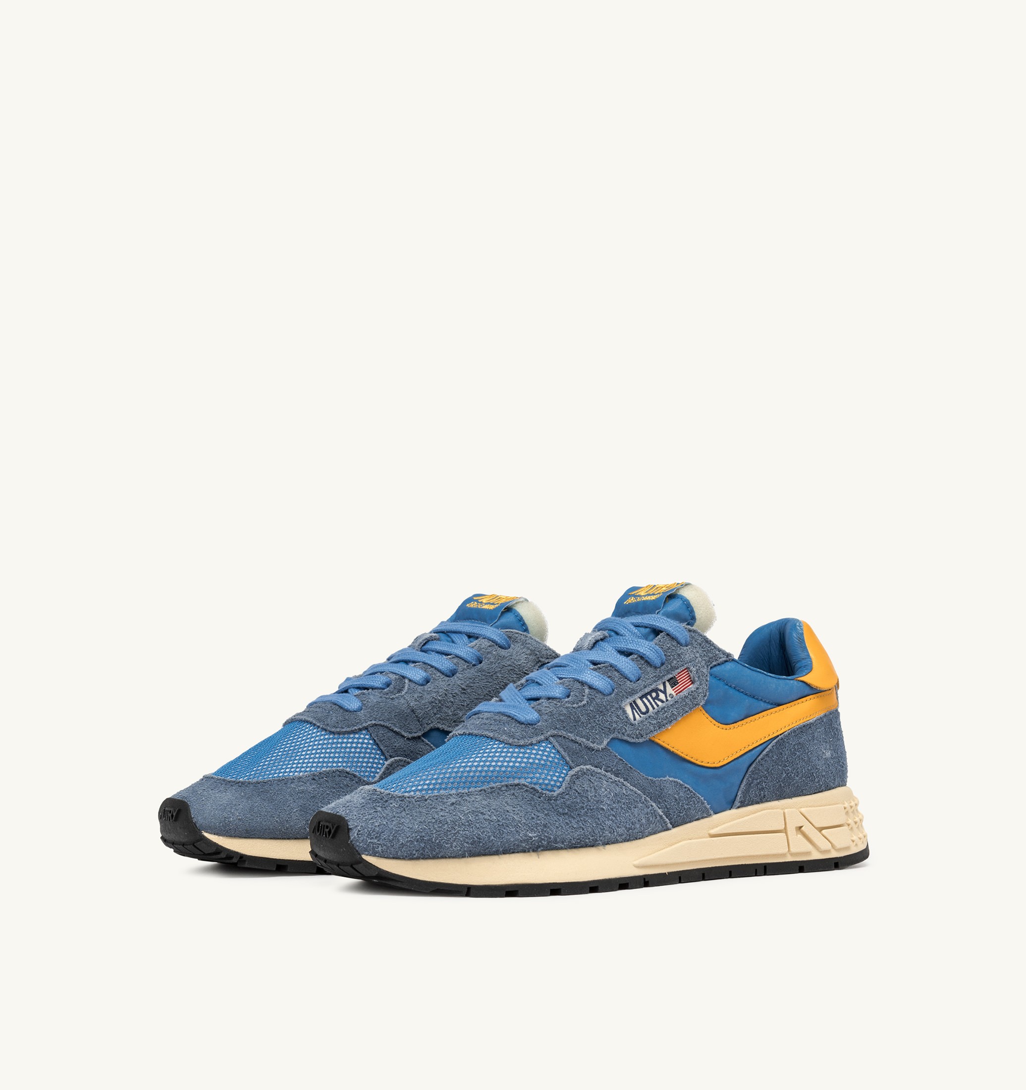 SNEAKERS REELWIND LOW IN NYLON E SUEDE COLORE CENBLE E GOLD FUSION