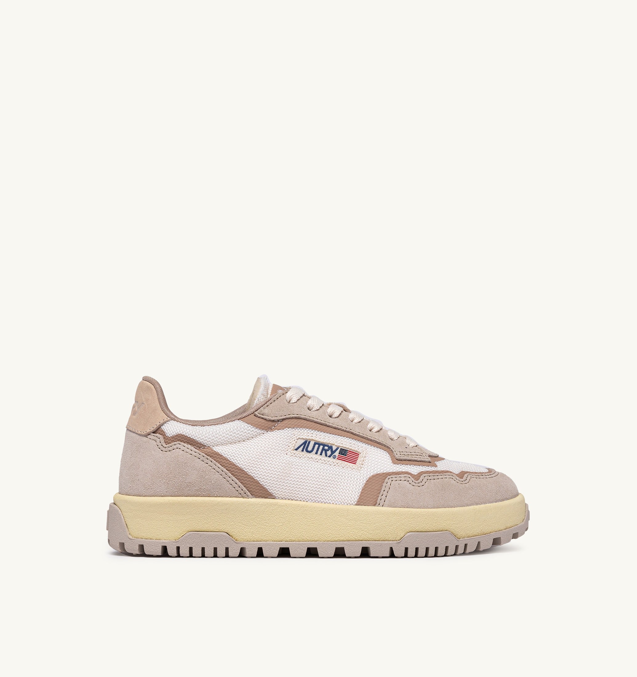 SNEAKERS WILDPACE LOW IN DRAGON MESH E SUEDE WHISPER WHITE E SAND