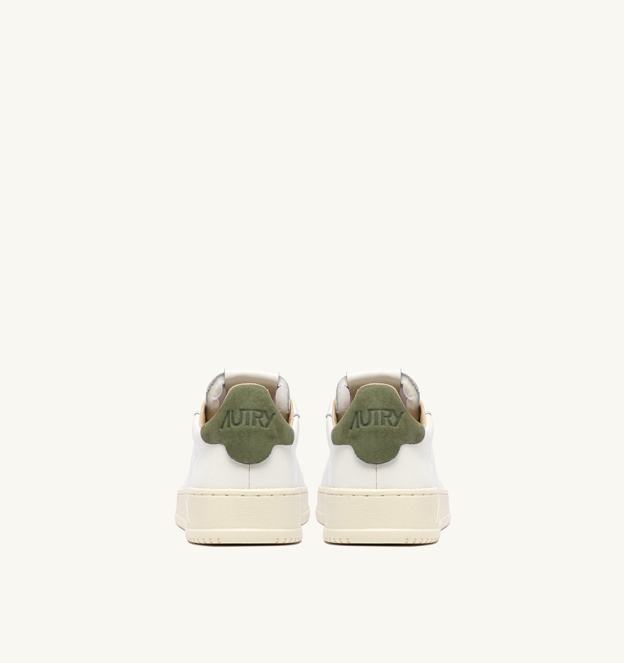 SNEAKERS DALLAS LOW IN PELLE LODEN GREEN E MARSHMALLOW